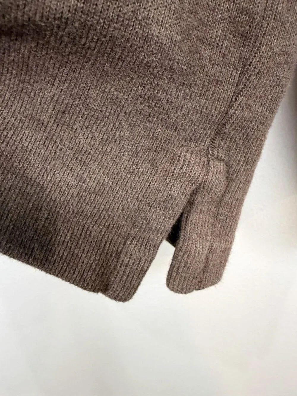 Polo Ralph Lauren Long Sleeve Quarter Zip Size 2XL Brown Pullover Knit Layering